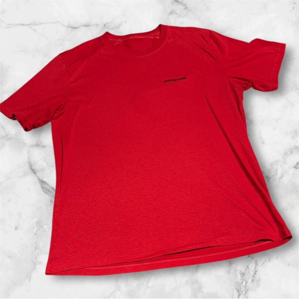 Patagonia Men's Vibrant Red Short Sleeve Tee shirt L